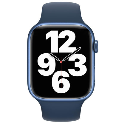 Apple Watch Series 7 (GPS + Cellular, 41mm) Blue Aluminum Case with Abyss Blue Sport Band - MKHC3LL/A