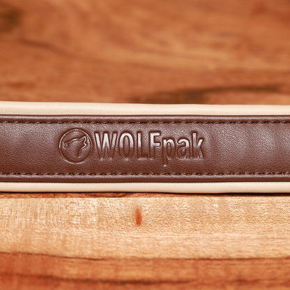 Luxury Dog Collar Sepia Brown & Neutral