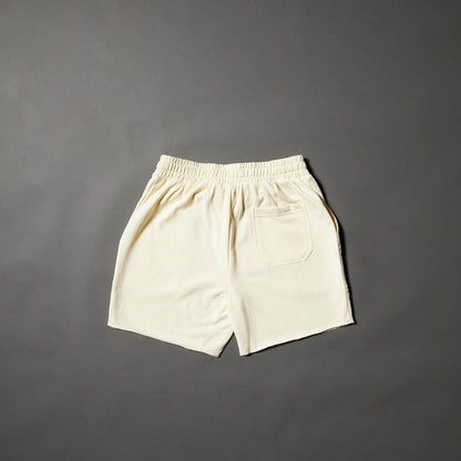 Men's Varsity Shorts Cream