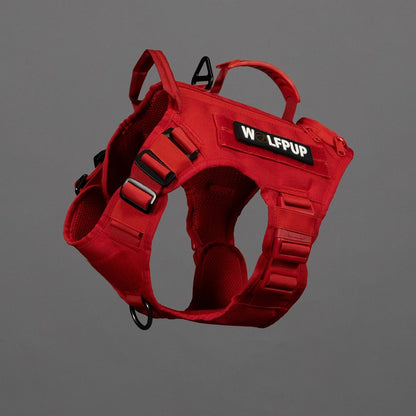 Elite Red Tactical Dog Vest Harness