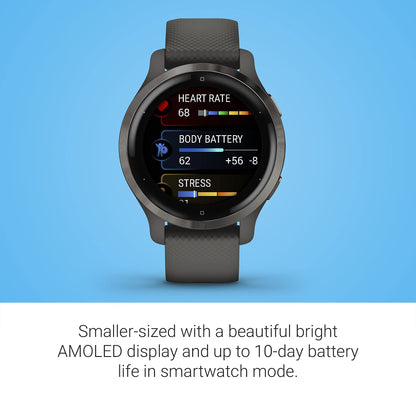 Garmin Venu 2S GPS Smartwatch 28mm Fiber-Reinforced Polymer - 010-02429-00
