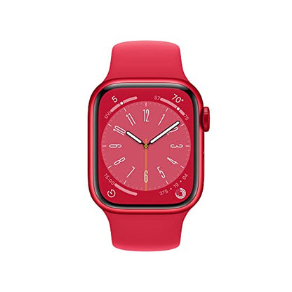 Apple Watch Series 8 GPS+Cel 41MM Alum Case Red Sport Band Red M/L - MNV63LL/A