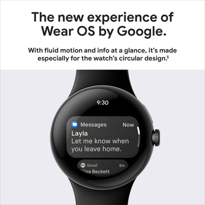 Verizon Pixel Watch Black Stainless Steel 41mm Case w/Obsidian Band - GA03311-US