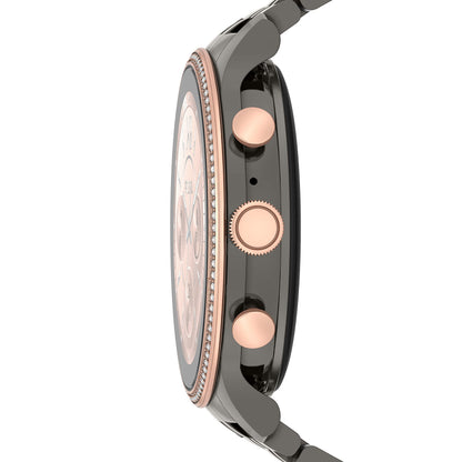 Fossil - Gen 6 Smartwatch 42mm Gunmetal Stainless Steel - Gunmetal/Rose Gold - FTW6078V