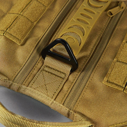 Khaki Tactical Dog Vest Harness