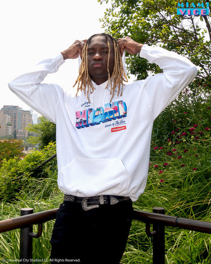 MIAMI VICE HOODY (WHITE)