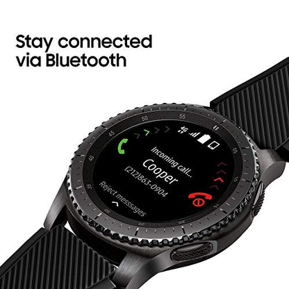 AT&T - Samsung Galaxy Gear S3 Frontier - 46mm - Dark Gray - SM-R765ADAAATT