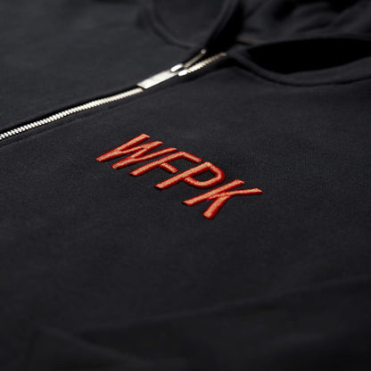 Alpha Black Savage Red Zip Up Hoodie (SALE)