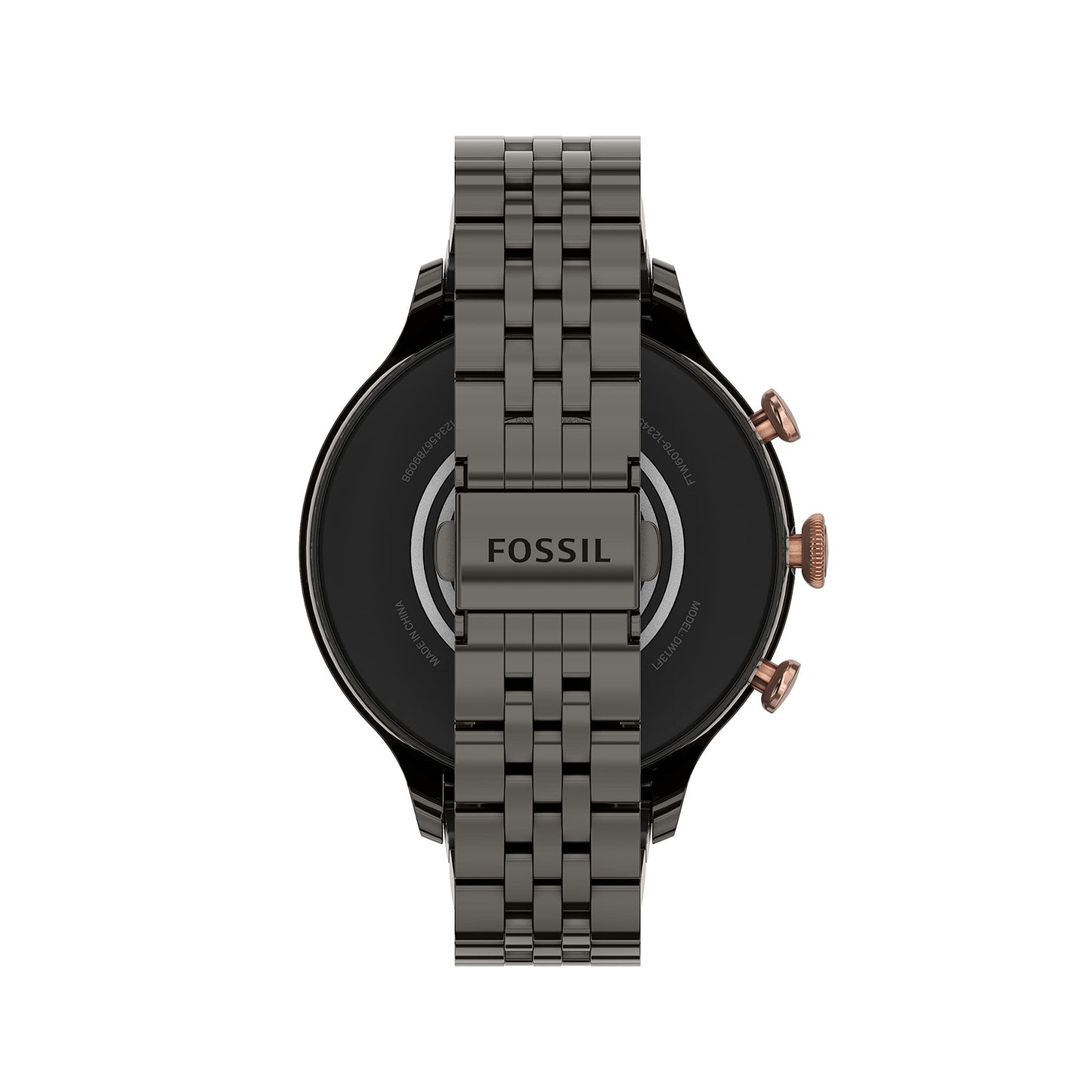 Fossil - Gen 6 Smartwatch 42mm Gunmetal Stainless Steel - Gunmetal/Rose Gold - FTW6078V