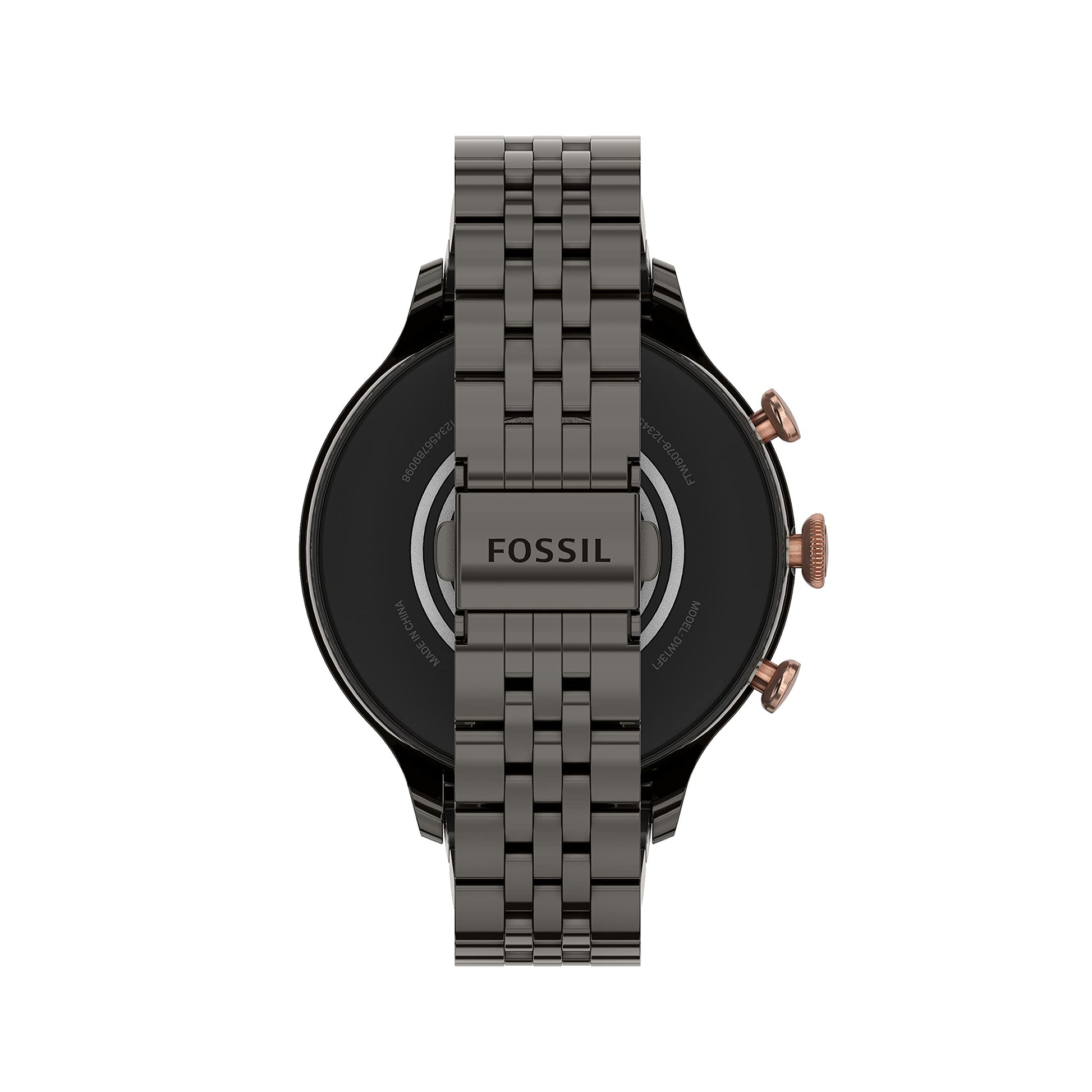 Fossil - Gen 6 Smartwatch 42mm Gunmetal Stainless Steel - Gunmetal/Rose Gold - FTW6078V