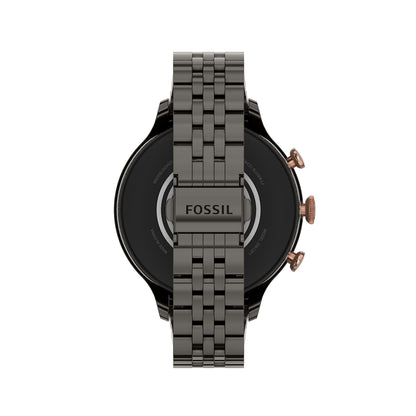 Fossil - Gen 6 Smartwatch 42mm Gunmetal Stainless Steel - Gunmetal/Rose Gold - FTW6078V