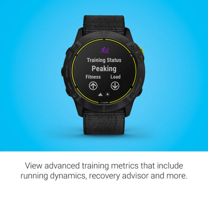 Garmin Enduro Smartwatch GPS Watch with Solar Black UltraFit Nylon Band - 010-02408-00