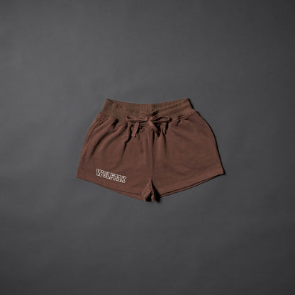 Women's Varsity Shorts Mocha Brown