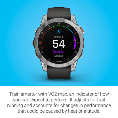 Garmin - epix (Gen 2) GPS Smartwatch 47mm Fiber-reinforced polymer - Steel - 010-02582-00