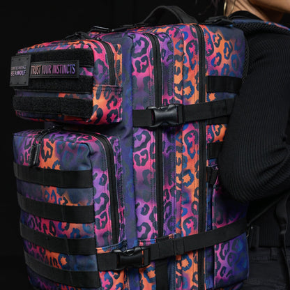 45L Backpack Neon Leopard