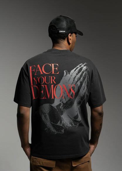 Duality Graphic T-Shirt Face Your Demons