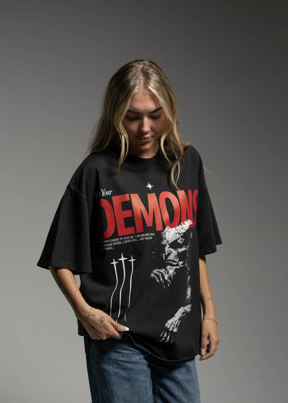 Duality Graphic T-Shirt Face Your Demons