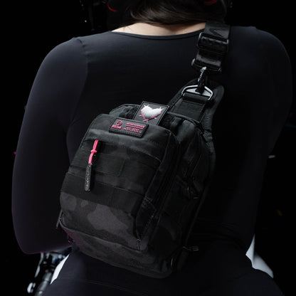 4L Mini Tactical Sling Bag Black Hearts