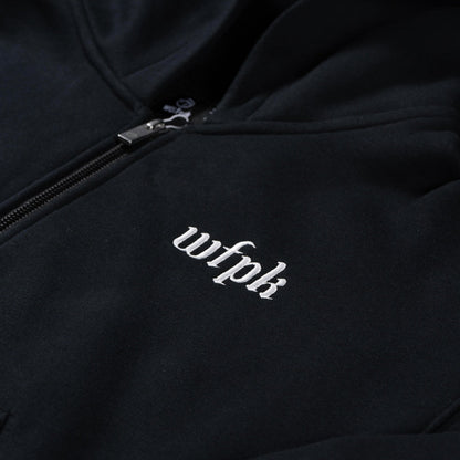 Gothic Black Full Zip Hoodie (SALE)