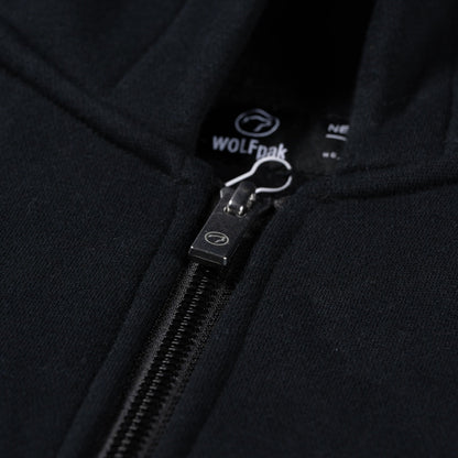 Gothic Black Full Zip Hoodie (SALE)