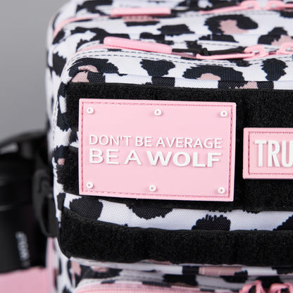 45L Backpack Leopard Pink Zip