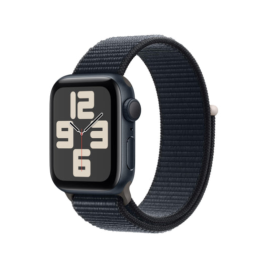 Apple Watch SE 2nd Generation (GPS) 40mm Midnight Aluminum Case with Midnight Sport Loop - MRE03LL/A