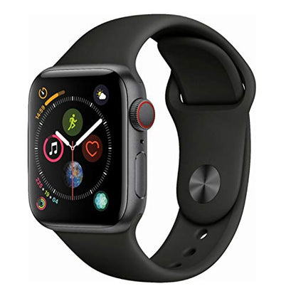 Apple Watch Series 4 GPS Cellular 44MM Space Gray Aluminum Case with Black Sport Band - MTUW2LL/A