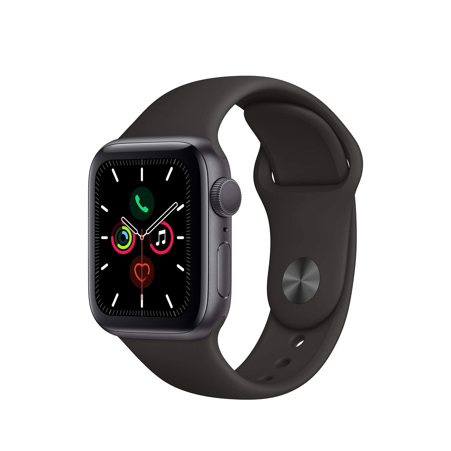 Apple Watch Series 5 (GPS, 40MM) - Space Gray Aluminum Case with Black Sport Band - MWV82LL/A