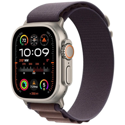 Apple Watch Ultra 2 GPS + Cellular 49mm Titanium Case w/ Indigo Alpine Loop Medium - MRET3LW/A