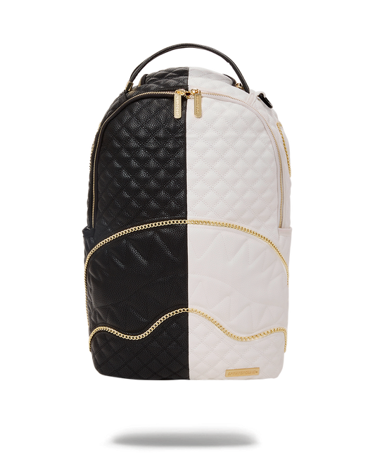 LEVELED UP SPLIT QUILT SHARK BACKPACK (DLXV)