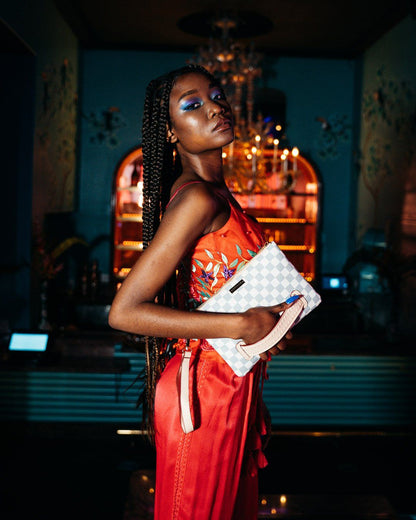 ROSE ALL DAY LA PALAIS CROSSOVER CLUTCH