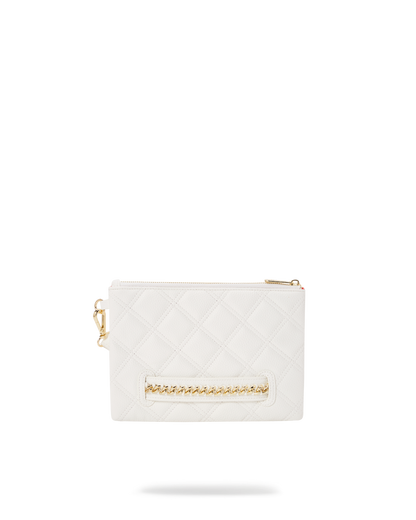 RIVIERA LE BLANC GOLD  CHAIN SHARK CROSSOVER CLUTCH