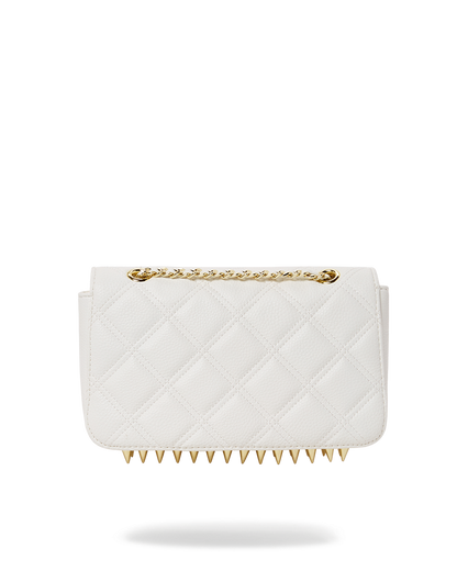 RIVIERA LE BLANC GOLD CHAIN SHARK HANDBAG