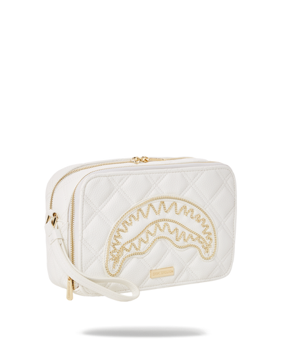 RIVIERA LE BLANC GOLD CHAIN SHARK TOILETRY BAG
