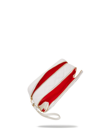 RIVIERA LE BLANC GOLD CHAIN SHARK TOILETRY BAG