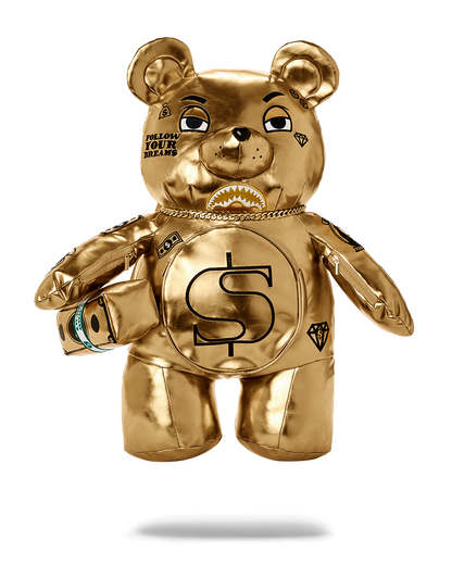 GOLD RUSH MONEYBEAR TEDDYBEAR BACKPACK