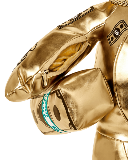 GOLD RUSH MONEYBEAR TEDDYBEAR BACKPACK
