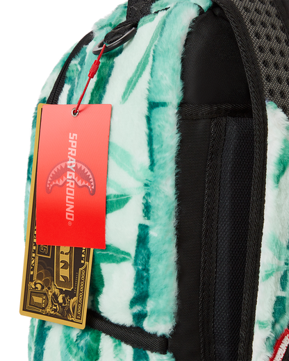 PANDA COZY VELOUR FUR BACKPACK