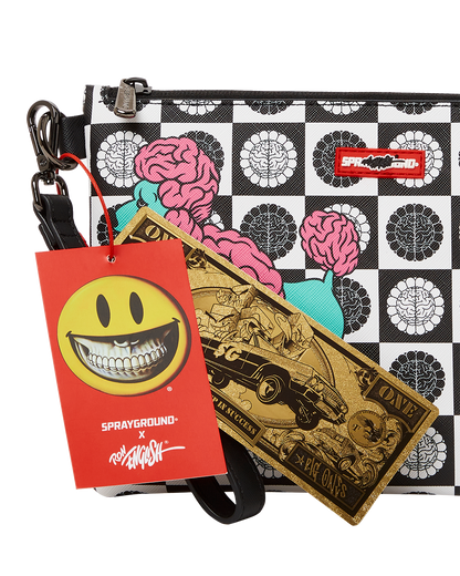 POODLE CHECK RON ENGLISH COLLAB POUCHETTE