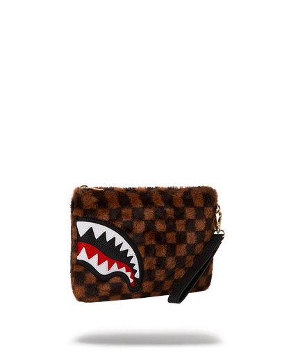 FURRR SHARKS IN PARIS CROSSOVER CLUTCH