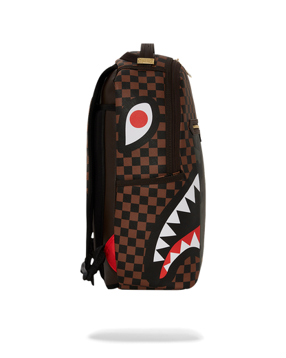 EXTERIOR GOLD ZIP POCKET SHARKS IN PARIS BACKPACK (DLXV)