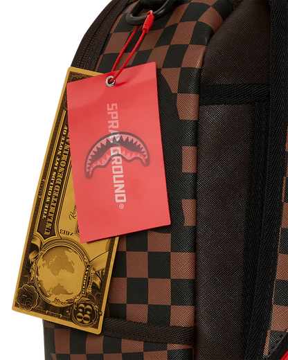 EXTERIOR GOLD ZIP POCKET SHARKS IN PARIS BACKPACK (DLXV)