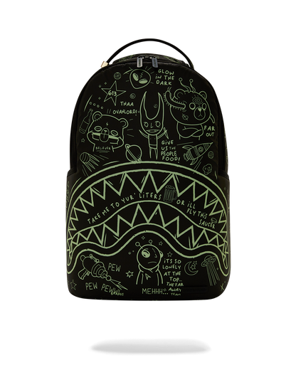 GLOW THE SPACE BACKPACK (GLOW IN THE DARK EFFECT)