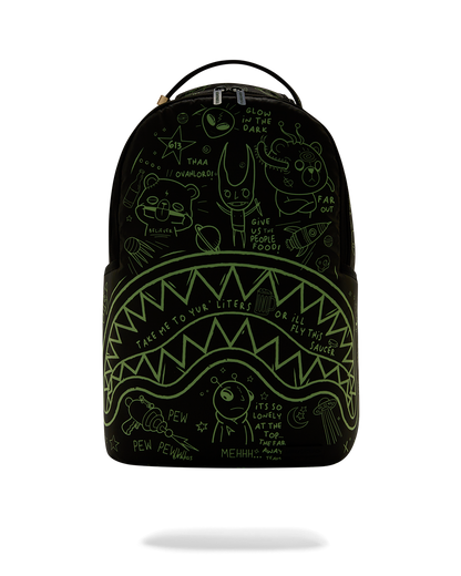 GLOW THE SPACE BACKPACK (GLOW IN THE DARK EFFECT)