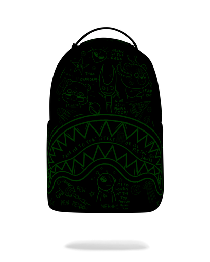 GLOW THE SPACE BACKPACK (GLOW IN THE DARK EFFECT)