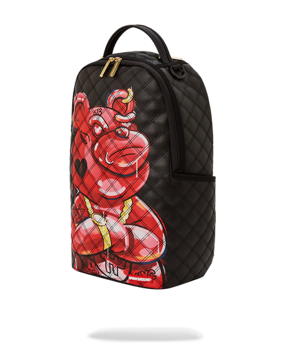 QUILT HAND PAINTED DIABLO BEAR BACKPACK (DLXV)