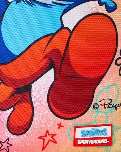 PAPA SMURF ON THE RUN BACKPACK