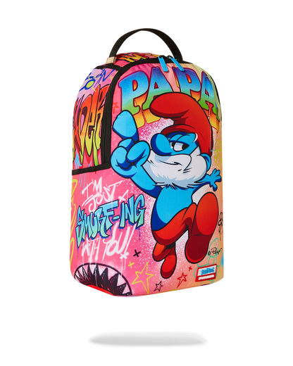 PAPA SMURF ON THE RUN BACKPACK