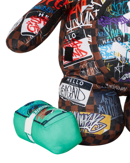 SHARKS IN PARIS THE RIZZ MONEYBEAR TEDDYBEAR BACKPACK