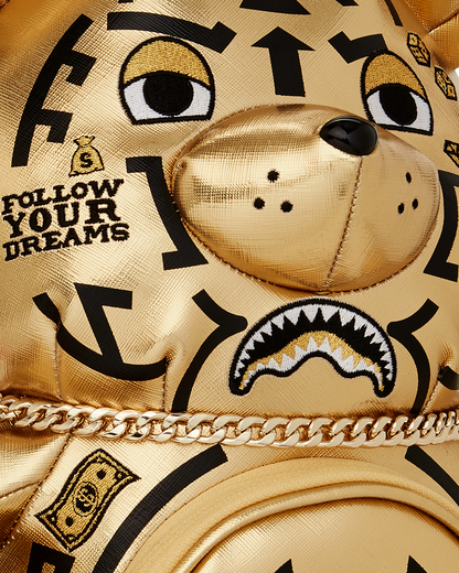 A.I.8 AFRICAN INTELLIGENCE PATH TO THE FUTURE II MEDIUM MONEYBEAR TEDDYBEAR BACKPACK